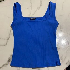 SHEIN royal blue crop top SZ S